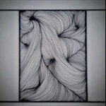 Jouer avec les lignes, dessin au feutre noir